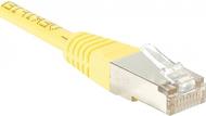 Patchkabel F/UTP, CAT.6a, gelb, 10,0 m Für 10 Gigabit/s, mit besonders schmalem Knickschutz (859569)