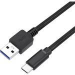 Perixx USB-Kabel USB 3.0 USB-A Stecker, USB-C® Stecker 1 m Schwarz 11797 (11797)