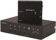 StarTech.com VGA DP und HDMI OVER CAT5 SWIT Multi-Input HDBaseT Extender mit eingebautem Switch (STDHVHDBT)