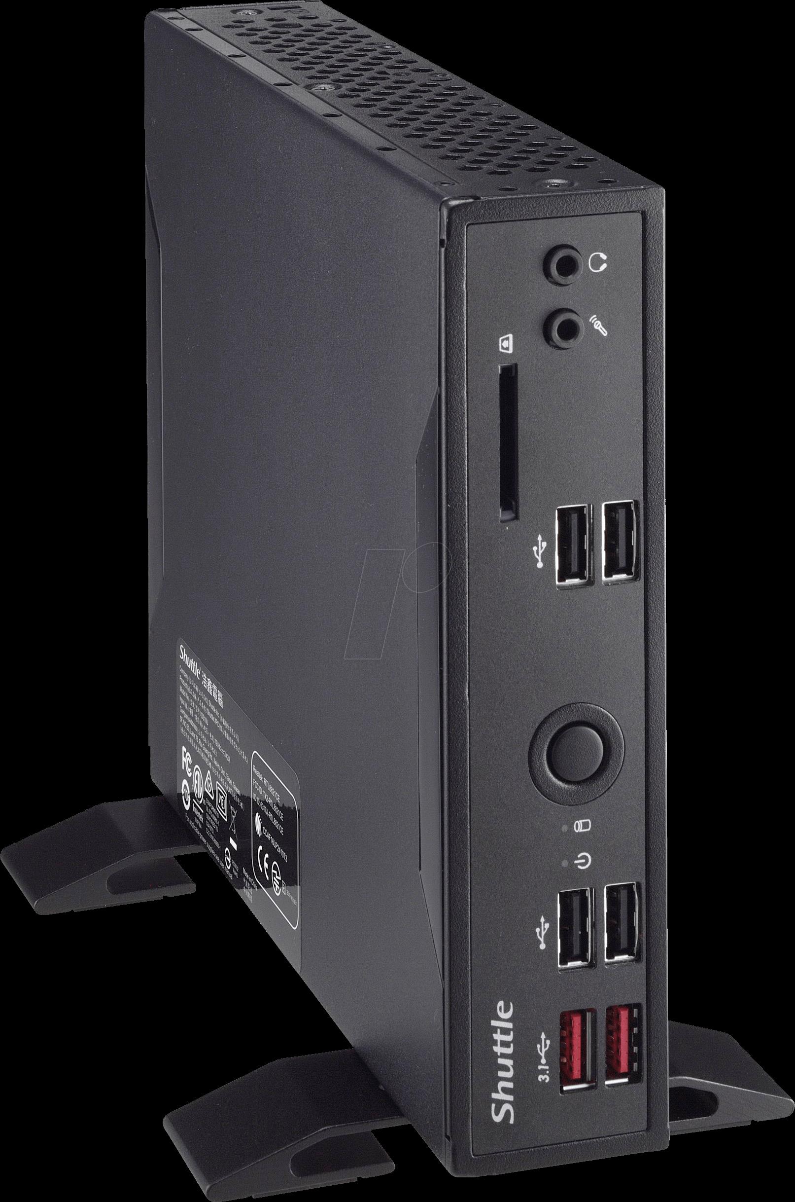Shuttle XP? slim DS10U3 i3-8145U 2,1 GHz 1,3L Größe PC Schwarz Intel SoC BGA 1528 (PEB-DS10U301)