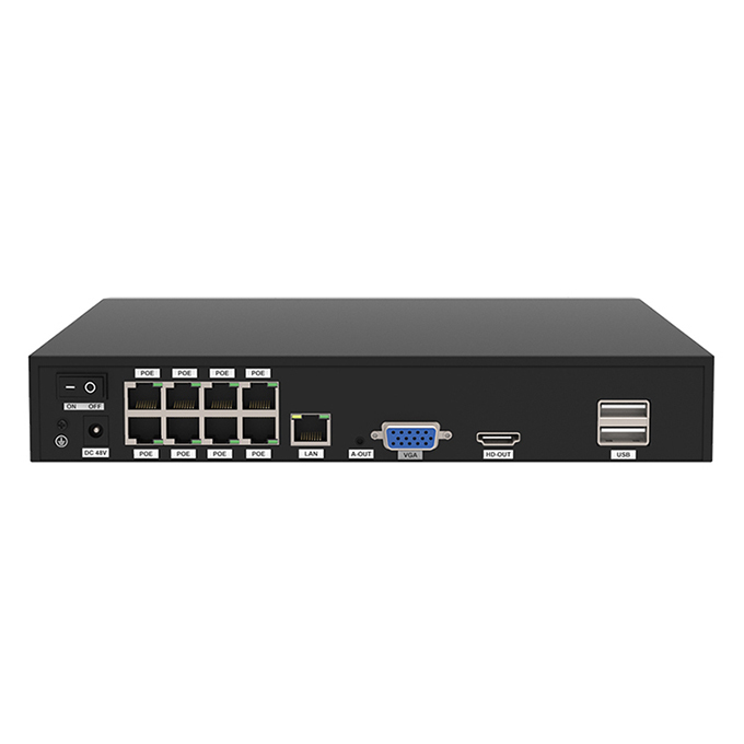 Foscam FNA108E-B4-2T Videoüberwachungskit Kabelgebunden 8 Kanäle 3840 x 2160 Schwarz, Weiß