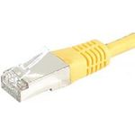 Patchkabel S/FTP, PiMF, CAT.6, gelb, 0,15 m Patchkabel mit besonders schmalem Knickschutz (856813)