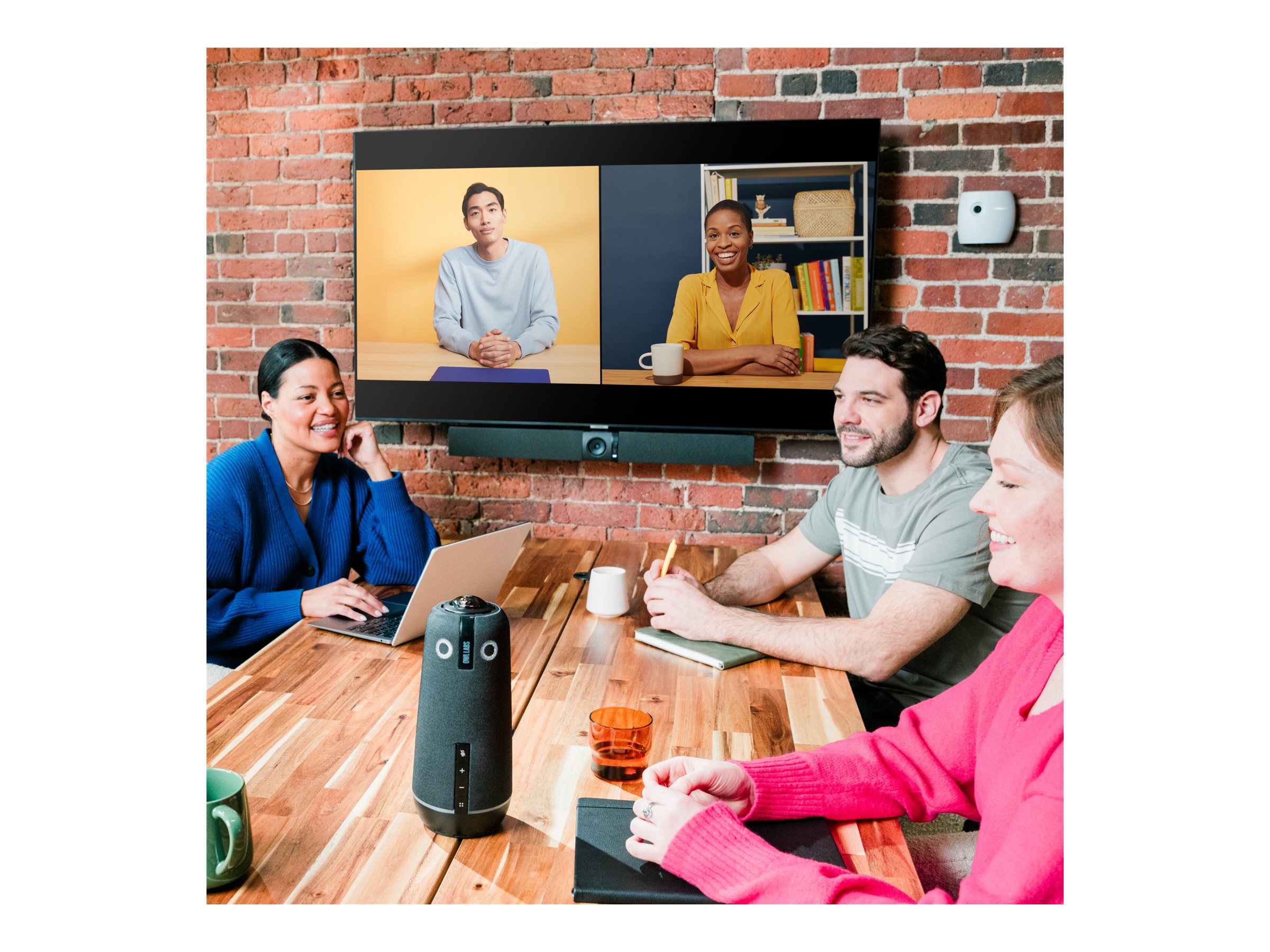 Owl Labs Meeting Owl 4+ & Owl Bar Videokonferenzsystem 64 MP 4K Charcoal