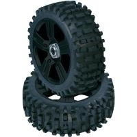 Reely 1:8 Buggy Kompletträder Stollen 5-Speichen Schwarz 4 St. (102c131E)