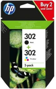HP 302 Tinte Combo 2-Pack (X4D37AE)