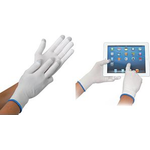 HYGOSTAR Touchscreen-Arbeitshandschuh "ULTRA FLEX TOUCH", M aus Nylon-Freinstrick mit 3 Carbon beschichteten - 12 Stück (33425)