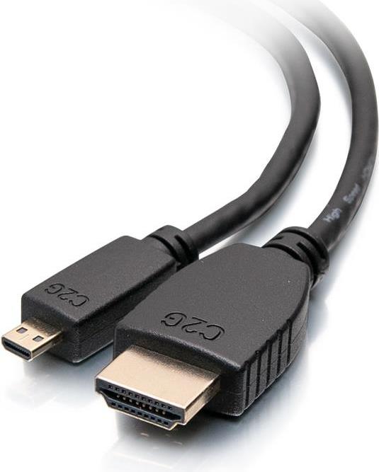 C2G 1,8 m High Speed HDMI auf Micro HDMI-Kabel mit Ethernet (50615)