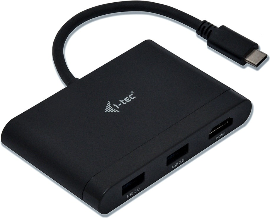 COMDIS I-TEC USB-C HDMI und USB Adapter mit Power Delivery, 1xHDMI 4K, 2xUSB 3.0 Port, 1xUSB-C Power