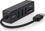 Nedis USB-Hub| USB-A Stecker| 3x USB A Buchse| 5-Port port s| 3.2 Gen 1| (CCGB61250BK01)