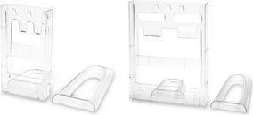 deflecto Lit-Loc Prospekthalter, DIN A4 hoch, glasklar aus Polystyrol, modulares- leicht anzuwendendes System, - 1 Stück (772001)