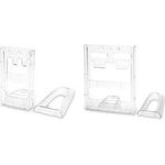 deflecto Lit-Loc Prospekthalter, DIN A4 hoch, glasklar aus Polystyrol, modulares- leicht anzuwendendes System, - 1 Stück (772001)