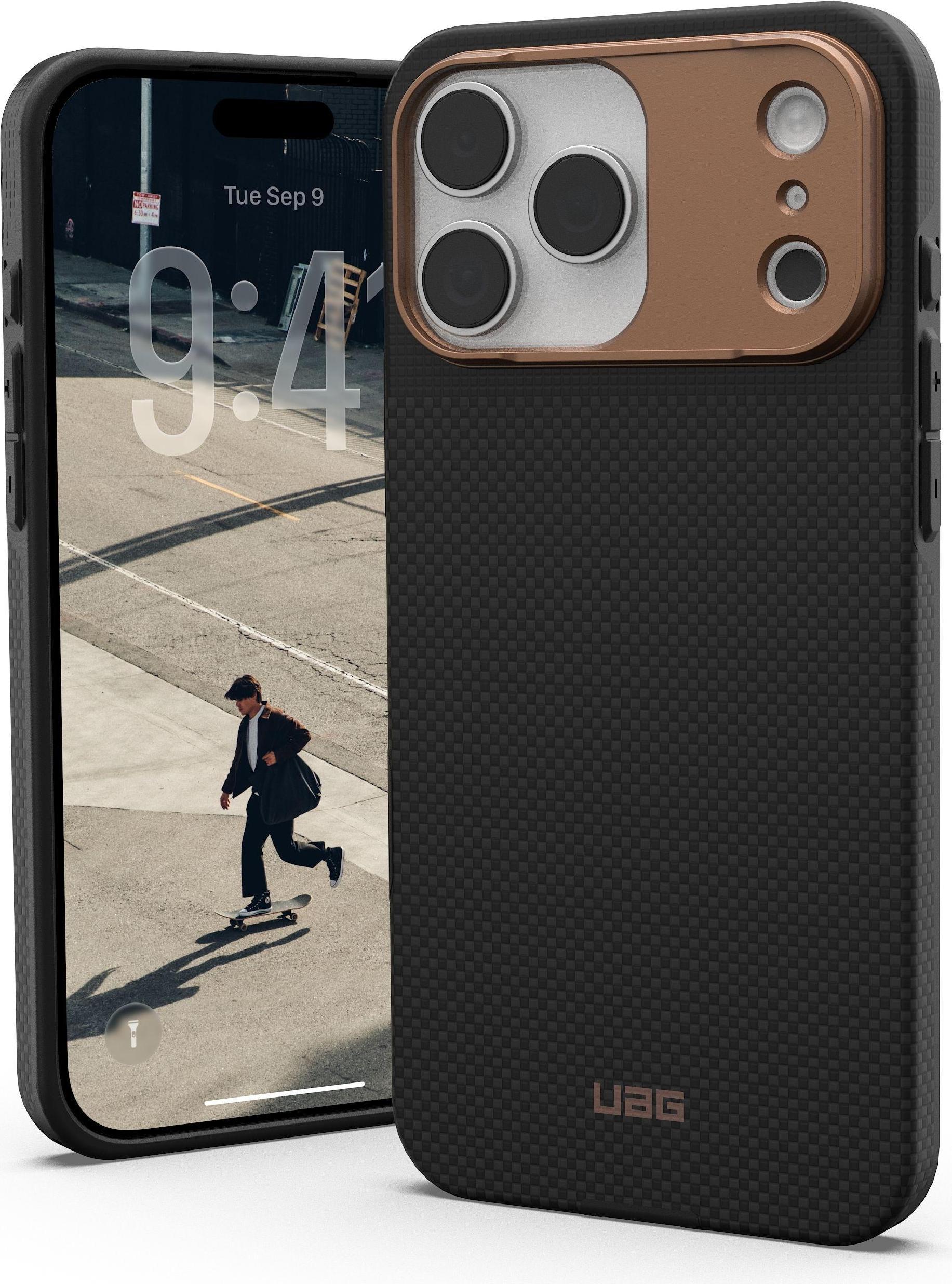 UAG Urban Armor Gear FIBR ARMR MagSafe Case | Apple iPhone 17 Pro Max | kevlar graphite/bronze | 114554113985 (114554113985)
