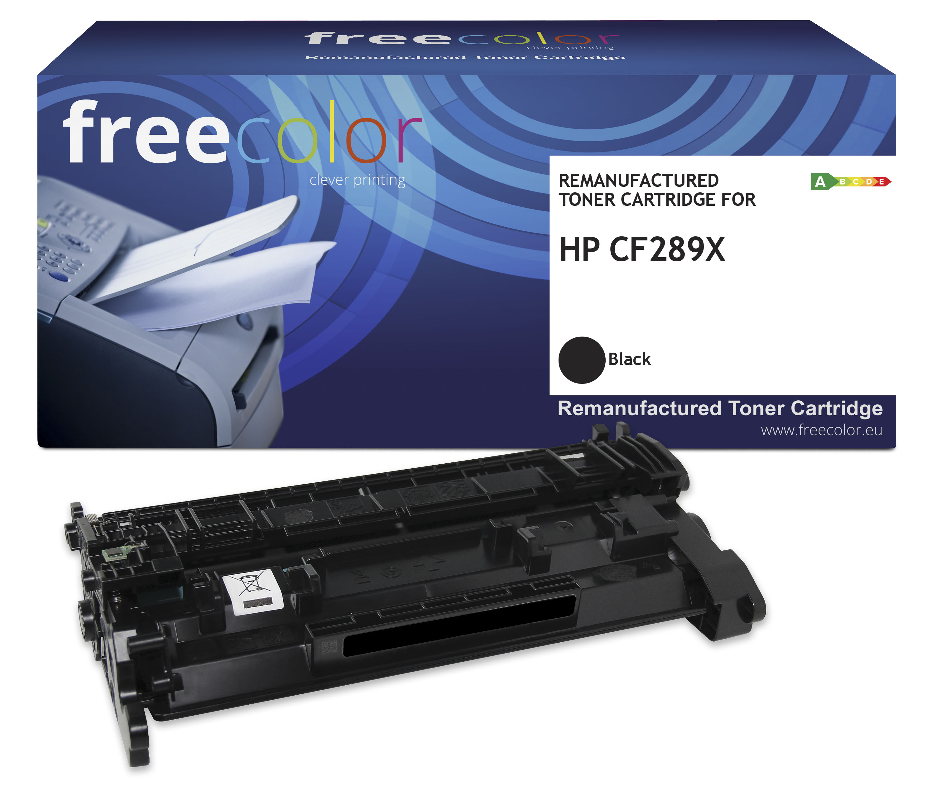 Freecolor Tonerkartusche K18655F7 kompatibel mit HP 89X (CF289X) Schwarz