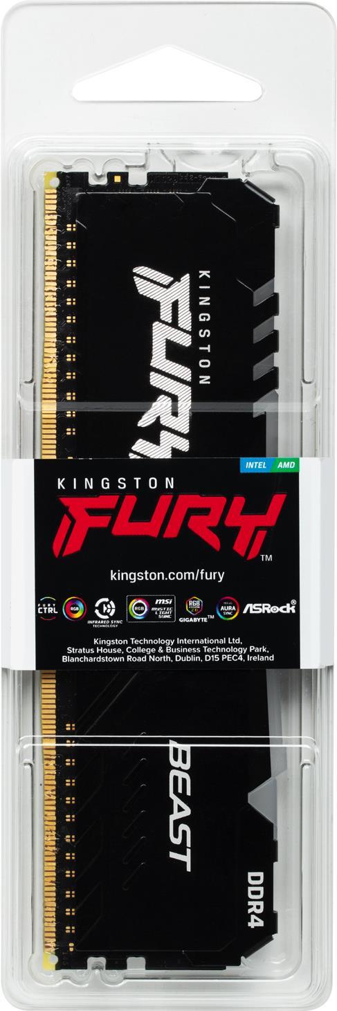 Kingston Technology FURY Beast RGB Speichermodul 32 GB 1 x 32 GB DDR4 3600 MHz (KF436C18BBA/32)