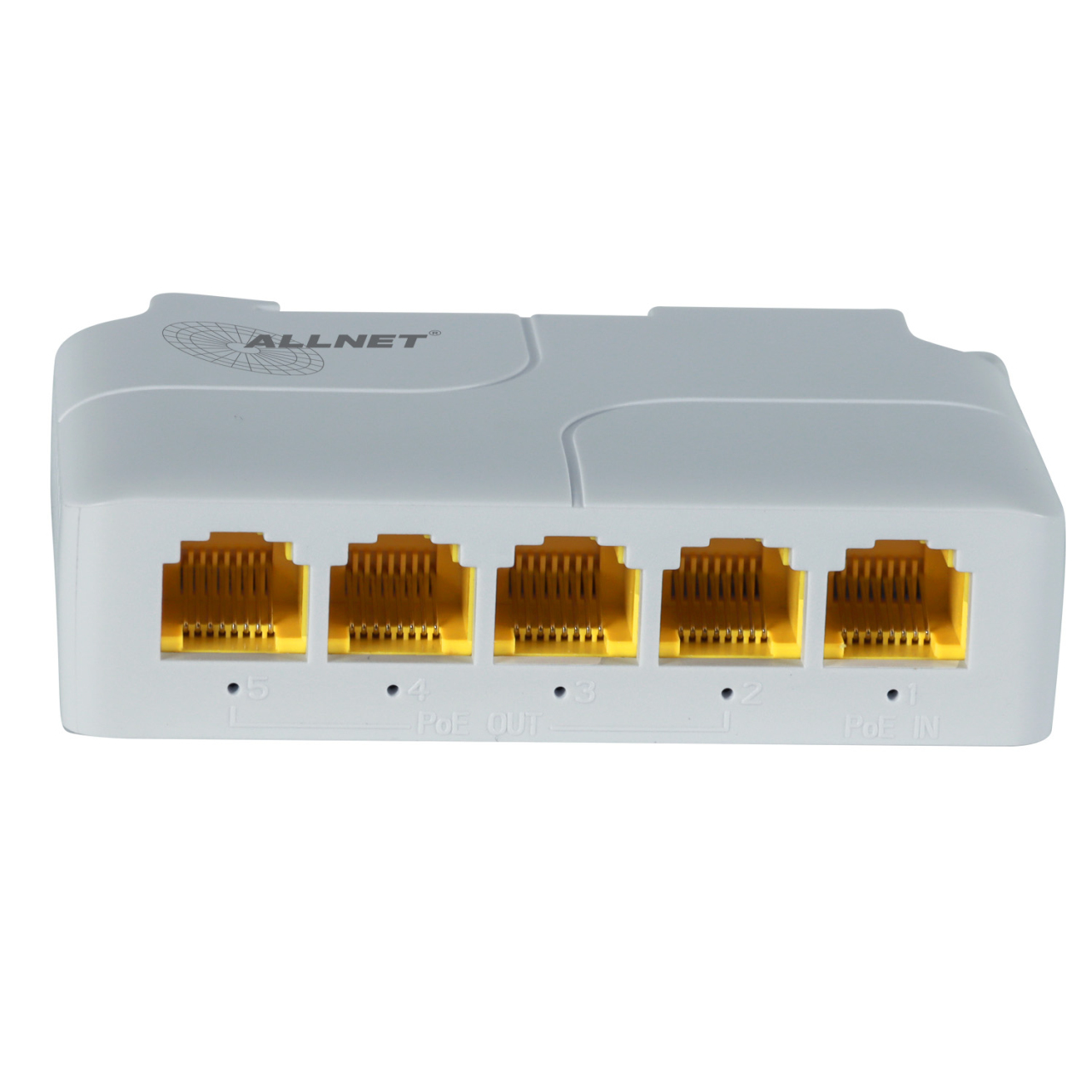 ALLNET ALL-SG8005PD-BT90 5-Port Gigabit PoE Switch 10 Gbit/s Weiß