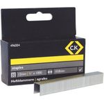 C.K Tackerklammern, 10,5 x 12 mm, Inhalt: 1.000 Stück hochqualitative Stahltackerklammern, verzinkt zum - 1 Stück (496004)