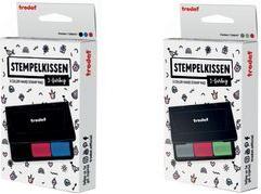 trodat Stempelkissen 9051, 3-farbig, schwarz/rot/blau Maße: 90 x 50 mm, dokumentenechte Stempeltinte, - 1 Stück (204097)