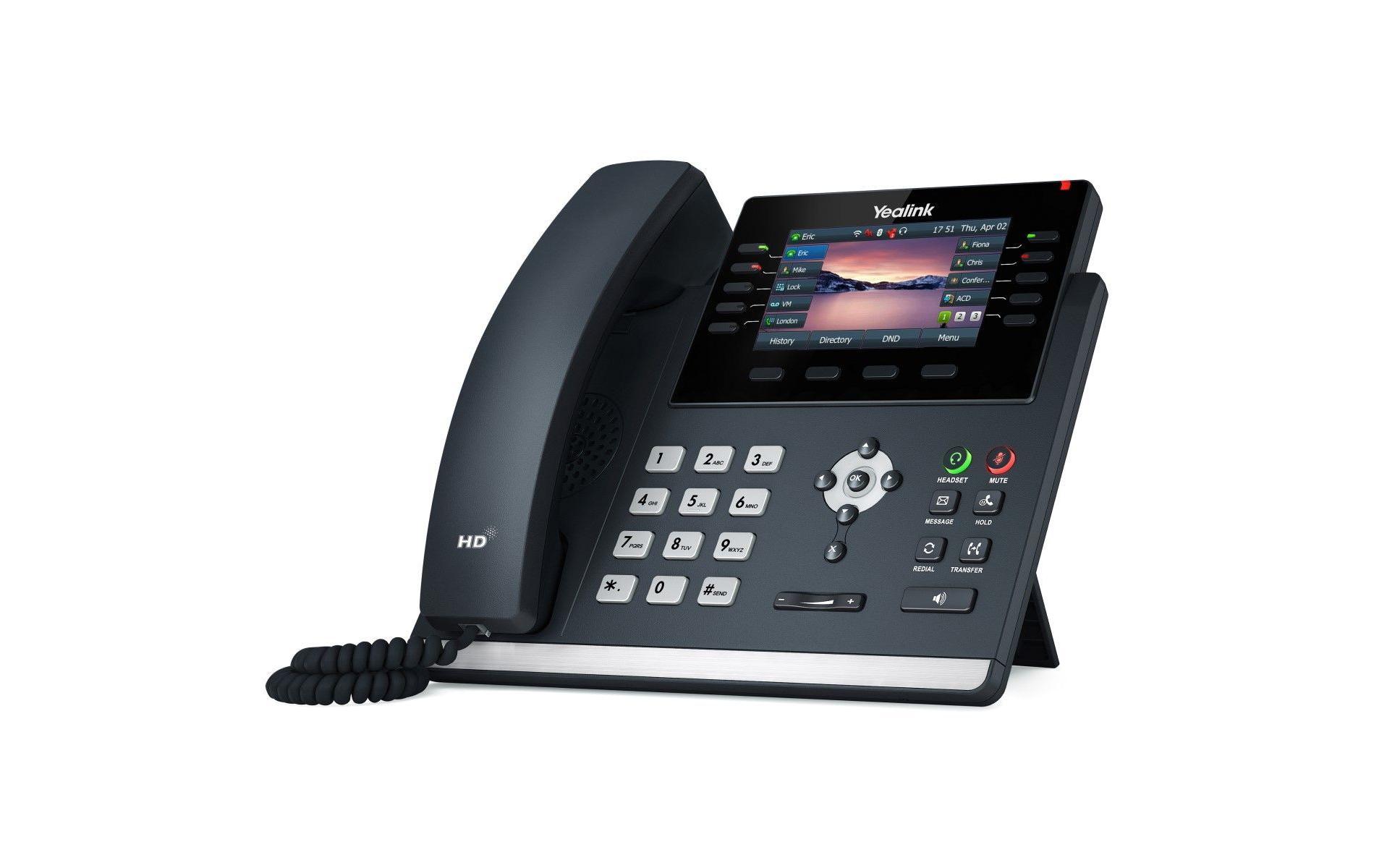 Yealink SIP-T44U VoIP-Telefon 12 Leitungen Classic Gray