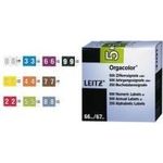 LEITZ Ziffernsignal Orgacolor "1", auf Rolle, gelb Maße: (B)30 x (H)23 mm, auf Trägerbandrolle, selbstklebend (6601-10-00)