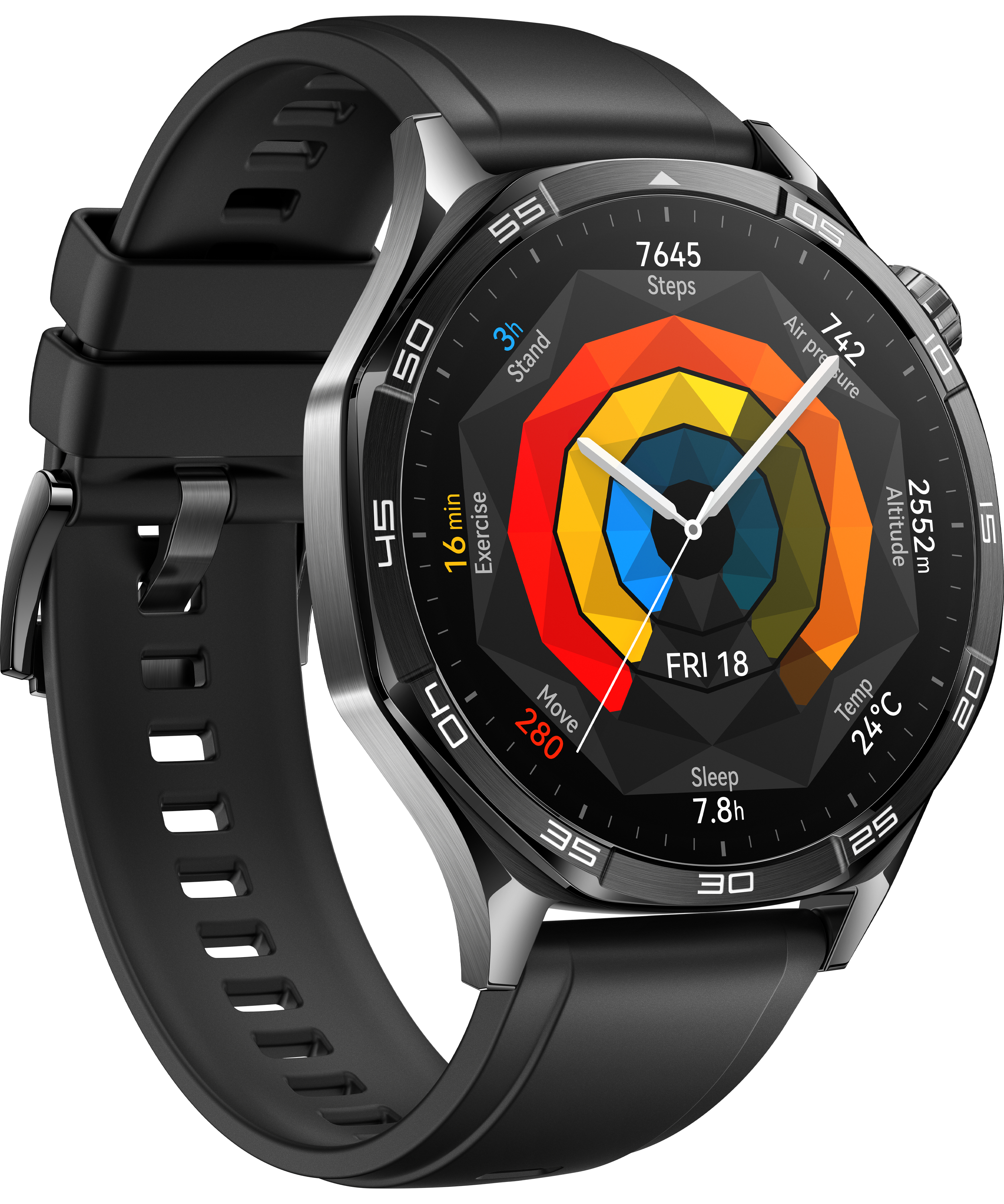 Huawei Watch GT 5 1.43" AMOLED Edelstahl Schwarz