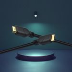 Helos Anschlusskabel, HDMI Stecker/Stecker, 4K, 3,0m, schwarz HDMI 2.0 Stecker/Stecker, 3840 x 2160 @ 60 HZ , vergoldete Kontakte , ULTRA HD 4K , ROHS 2.0 und REACH-konform , Farbe: schwarz (288393)