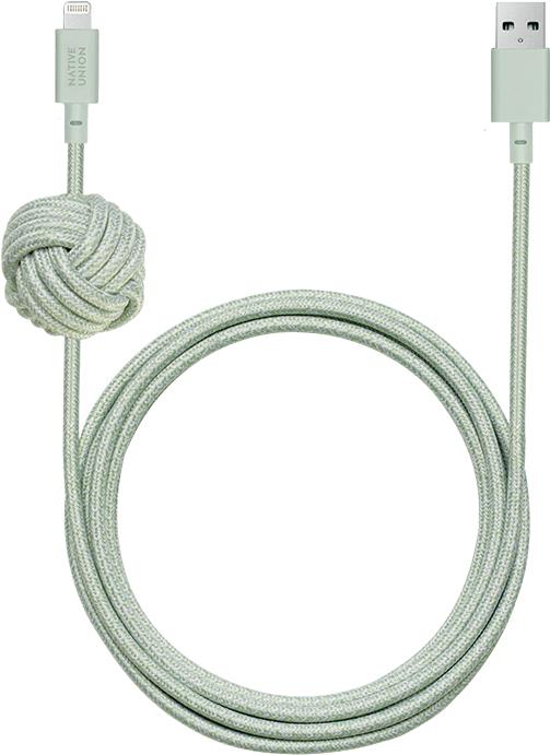 NATIVE UNION Night Cable USB-A to Lightning 3m Sage
