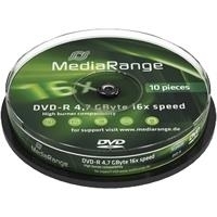 DVD-R MediaRange 16x 10pcs Spindel (MR452)