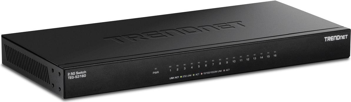 TRENDnet 16-PORT UNMANAGED 2.5G DESKTOP (TEG-S3160)