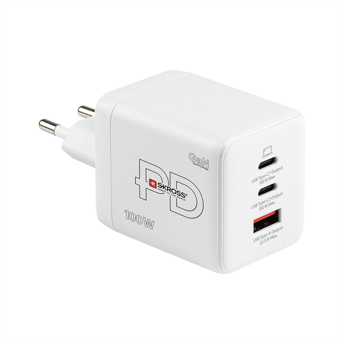 SKROSS Power Charger 100W GaN Combo EU