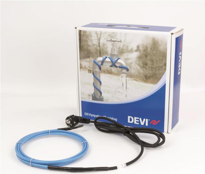 DEVI selbstlimitierendes Heizband Typ: 98-300074 Länge 8 m, steckerfertig konfekt. 98300074 (98-300074)