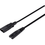 Sygonix SY-5043436 Strom Verlängerungskabel Schwarz 2.00 m (SY-5043436)