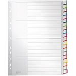 LEITZ Kunststoff-Register, blanko, A4 Überbreite, 20-teilig (1278-00-00)