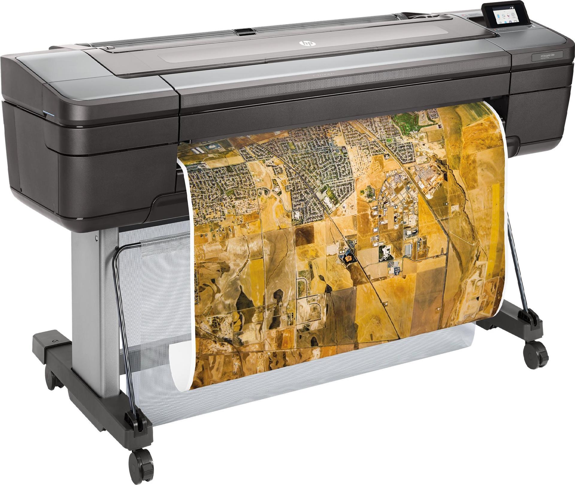 HP DesignJet Z6dr 44" PostScript Großformatdrucker mit V-Trimmer Schwarz, Silber