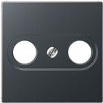 Jung Abdeckung TV-Steckdose anthrazit matt A 561 BF PL TV ANM (A561BFPLTVANM)