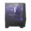 MSI MAG FORGE 100M Computer-Gehäuse Midi Tower Schwarz - Transparent (306-7G03M21-809)