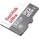 SanDisk Ultra Flash-Speicherkarte (microSDHC/SD-Adapter inbegriffen) (SDSQUNR-032G-GN6TA)