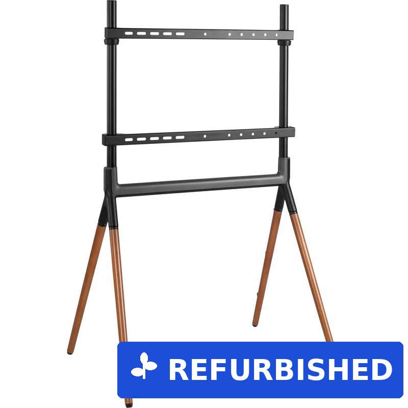 InLine® woodstand Studio TV-Standfuß, für LED-TV 49"-70" (124-178cm), max. 40kg (23132W) (geöffnet)