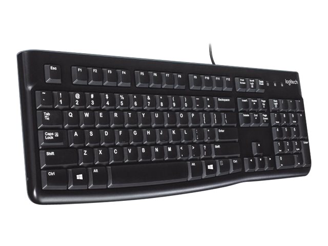 Logitech K120 Tastatur USB QWERTY US International Schwarz