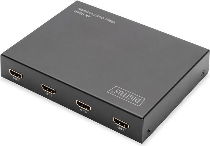 DIGITUS HDMI 2x2 Videowand-Prozessor Unterstützt 4K 60Hz 4:4:4