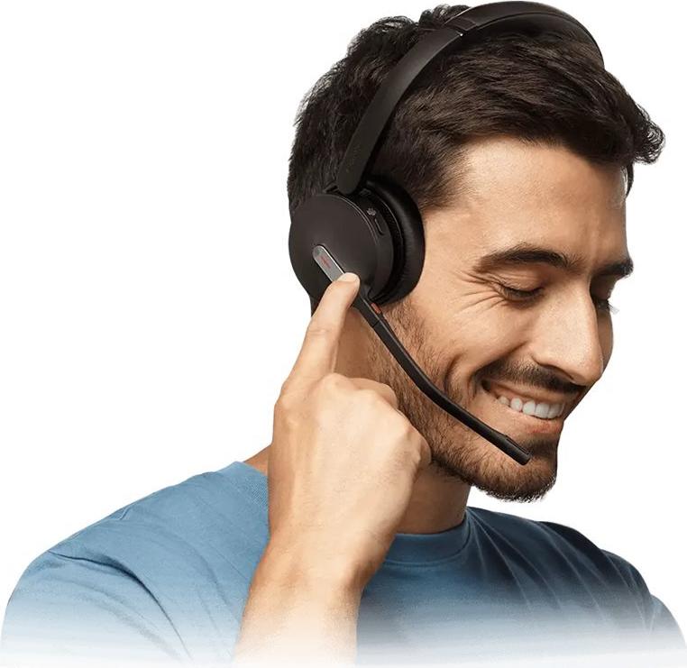 Yealink BH70 Dual On-Ear Bluetooth Headset Schwarz