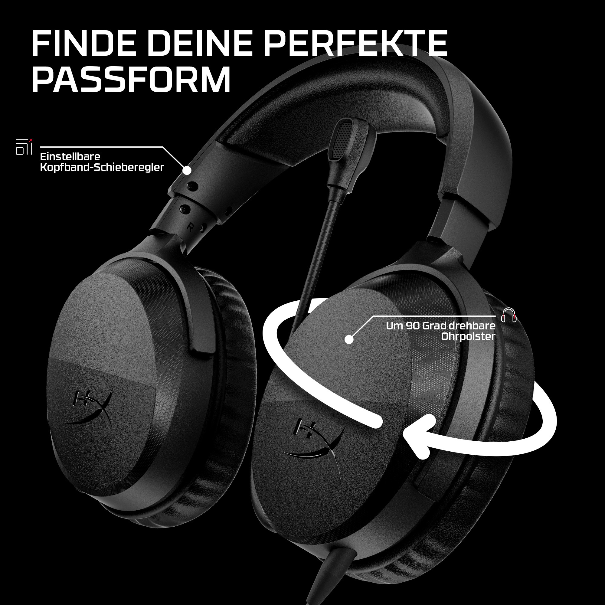 HyperX Cloud Stinger 3 Gaming-Headset Kabelgebunden Schwarz