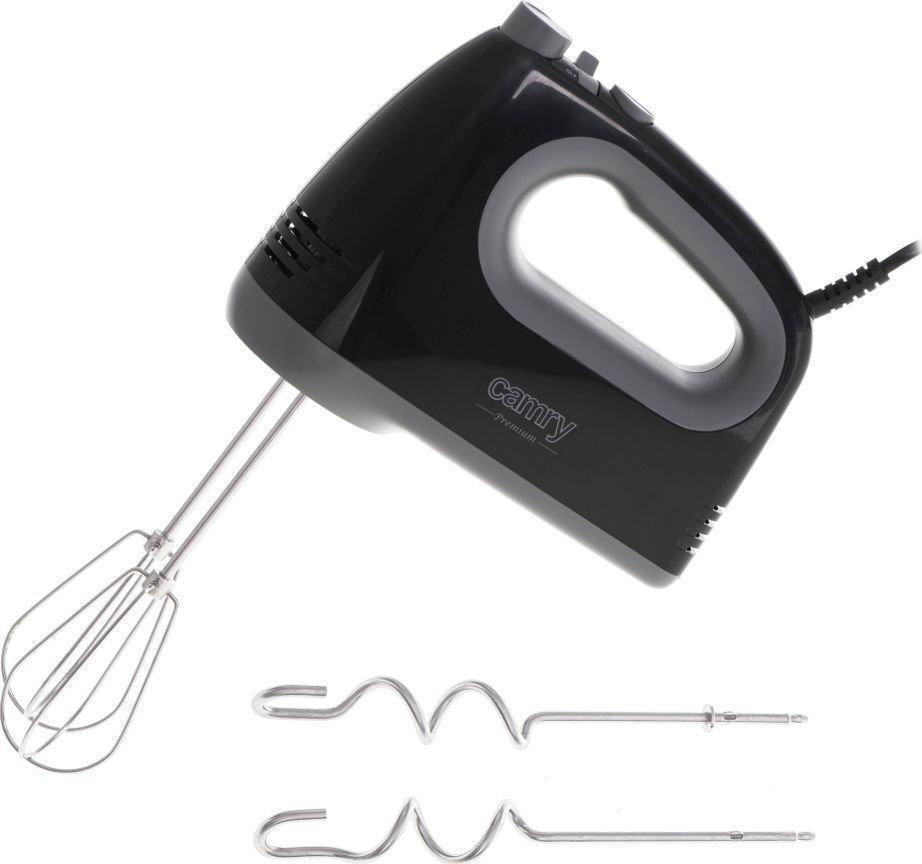 Beater Camry Handmixer CR 4220b Handmixer, 300 W, Anzahl der Geschwindigkeiten 5, Turbo-Modus, Schwarz (CR 4220B)