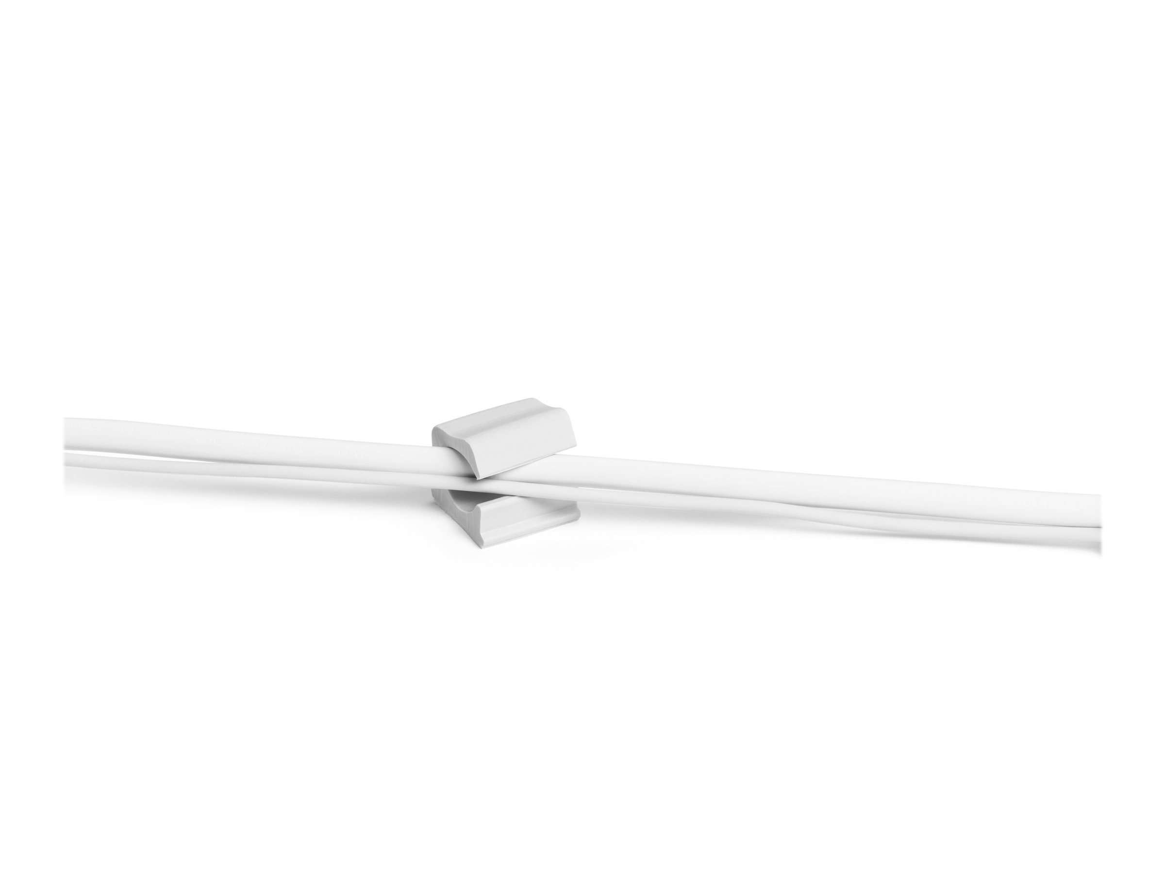 DURABLE CAVOLINE CLIP PRO 2 Kabelklammern Selbstklebend 4er-Pack Grau