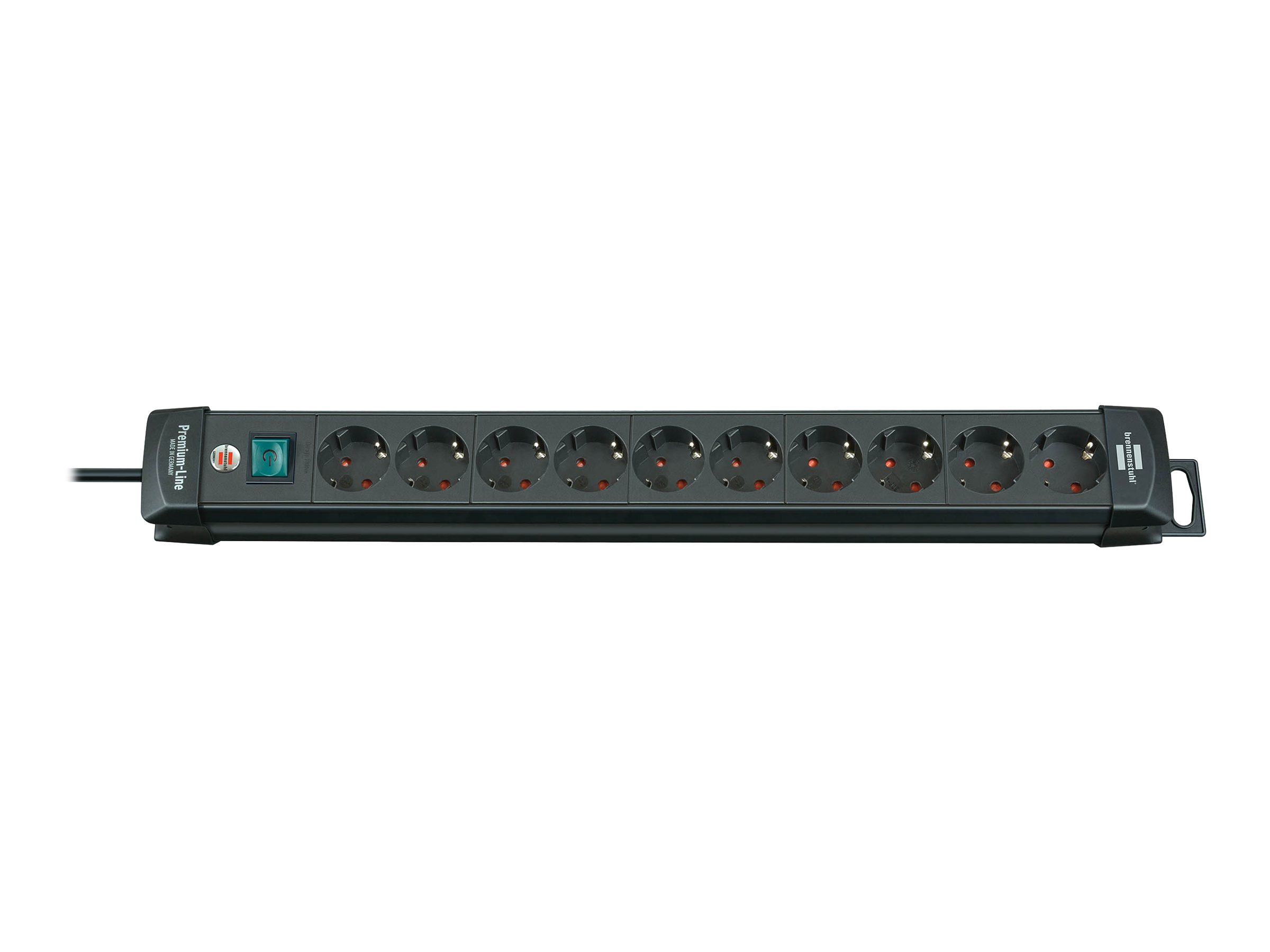Brennenstuhl Premium-Line Steckdosenleiste 10-fach 3 m Schwarz