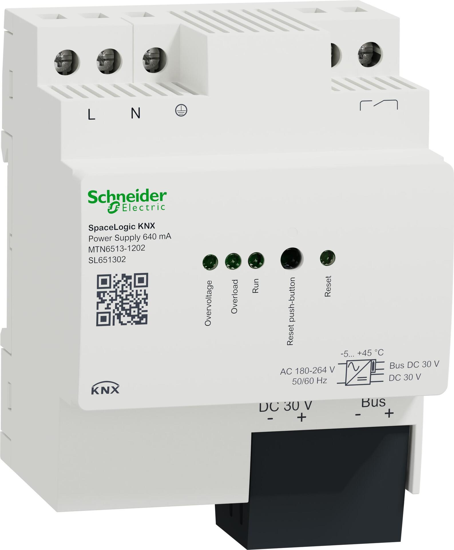 APC Schneider Schneider Electric Spannungsversorgung 640mA SpaceLogic KNX MTN6513-1202