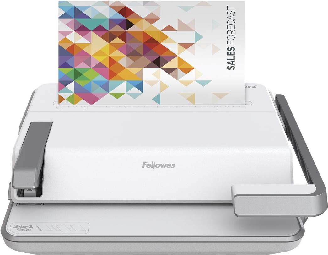 Fellowes Lyra 3-in-1 Binding Center Bindemaschine A4 Grau, weiß