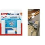 tesa Powerstrips Kabel-Clip, weiß fixiert Kabel bis zu einem Durchmesser von 8 mm (58035-00016-00)