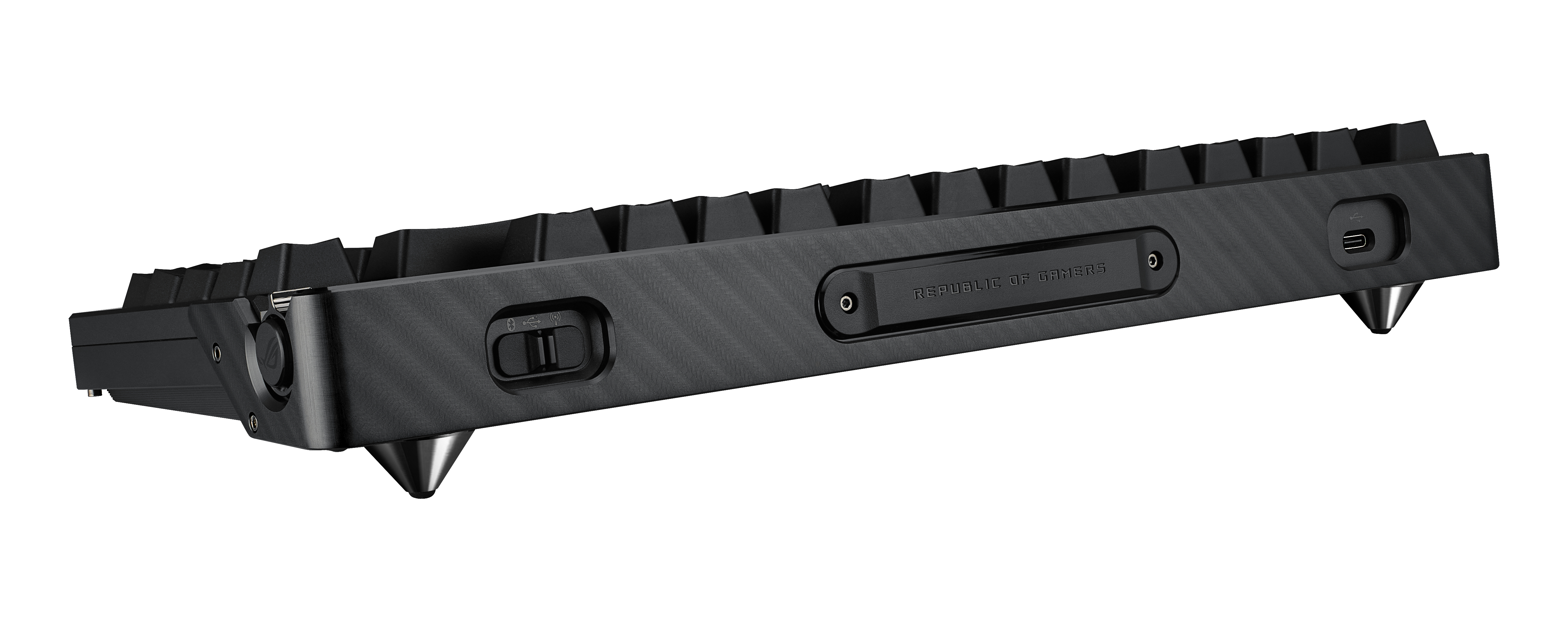 ASUS ROG Azoth Extreme Gaming-Tastatur 75% Kabellos Mechanisch ROG NX Snow Hot-Swap QWERTZ OLED-Display Per-Key-RGB Schwarz