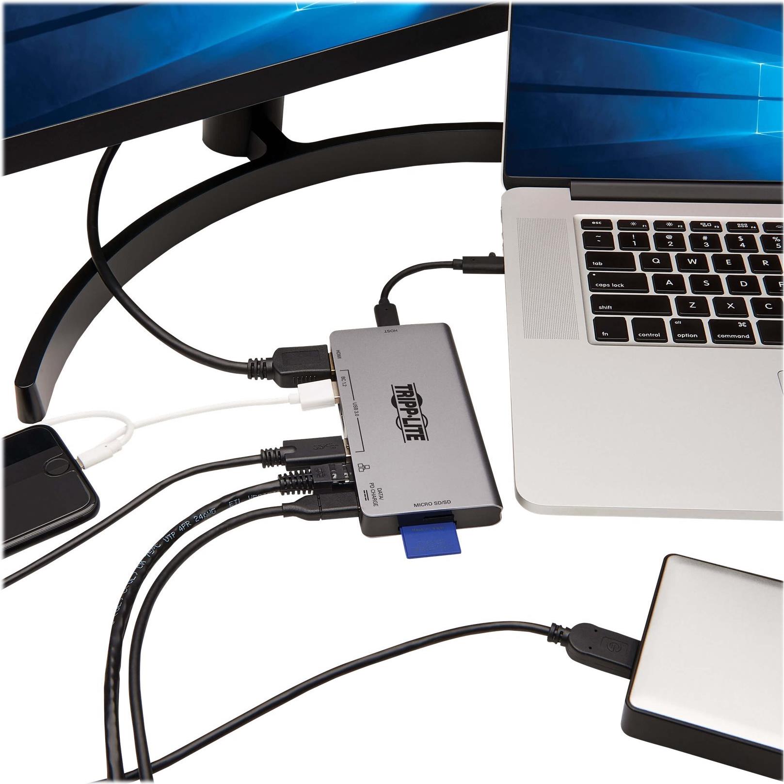 Tripp Lite Eaton Tripp Lite Series U442-DOCK5D-GY USB-C Dockingstation Grau