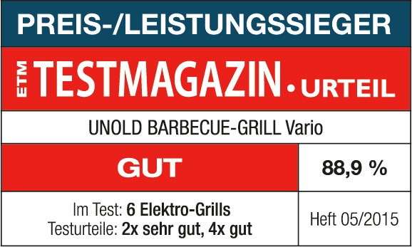 Unold Vario 58565 Elektrogrill Kochstation 1600 W Schwarz